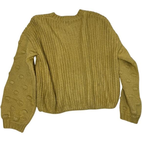 Moon & Madison Puff Sleeve Lightweight Sweater Size M - Picture 2 of 6